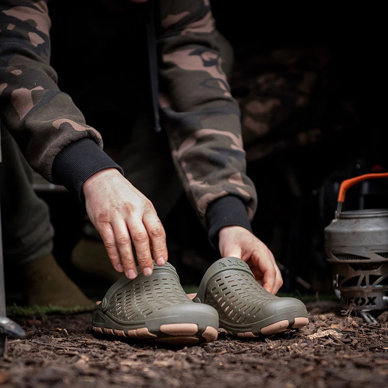 Fox Khaki Clogs